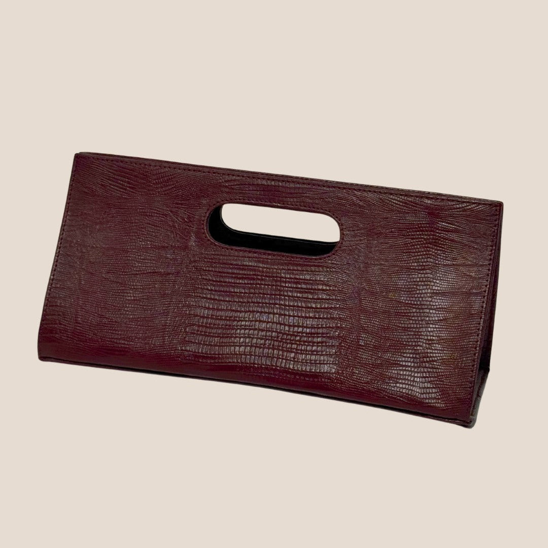 Burgundy Cowgirl Clutch