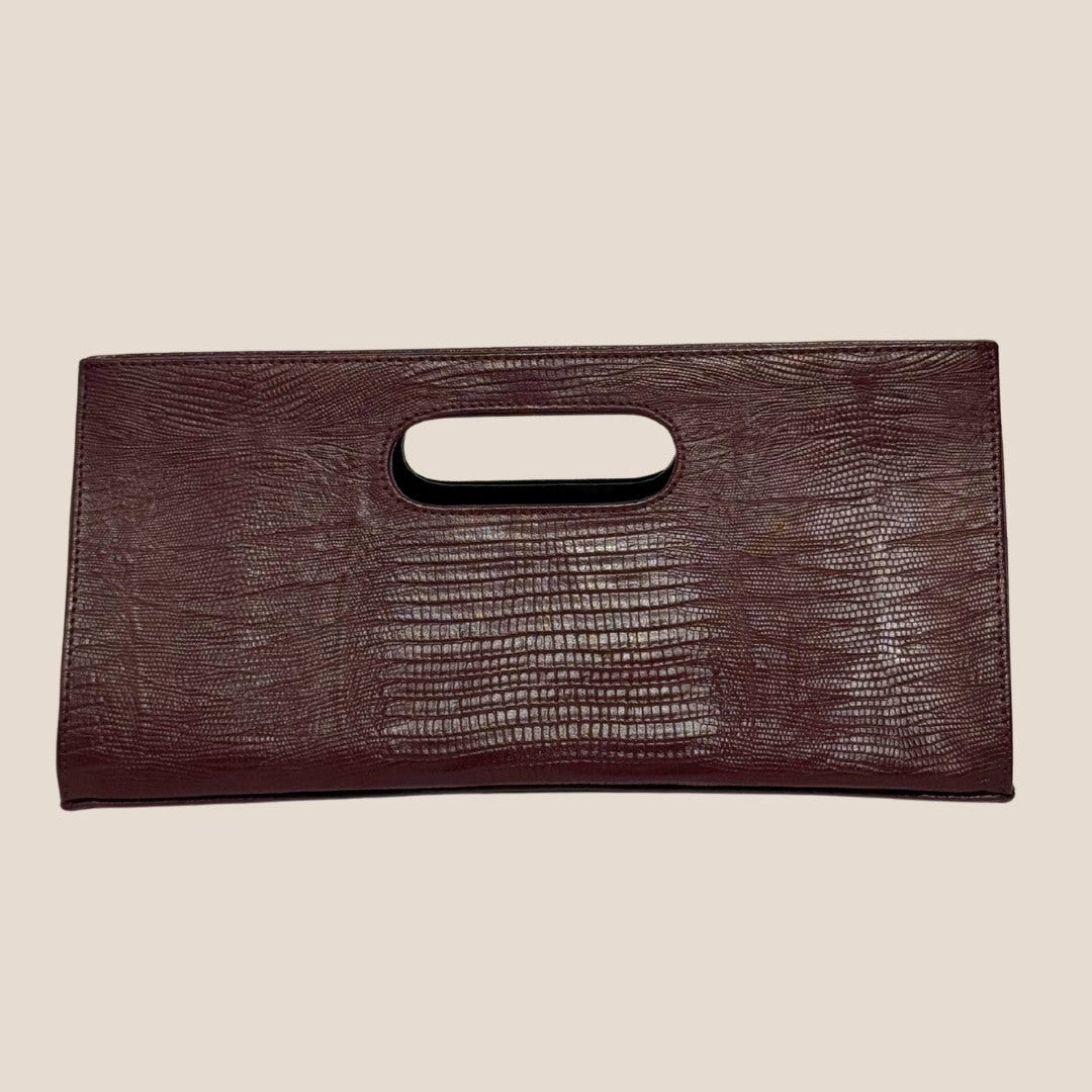 Burgundy Cowgirl Clutch