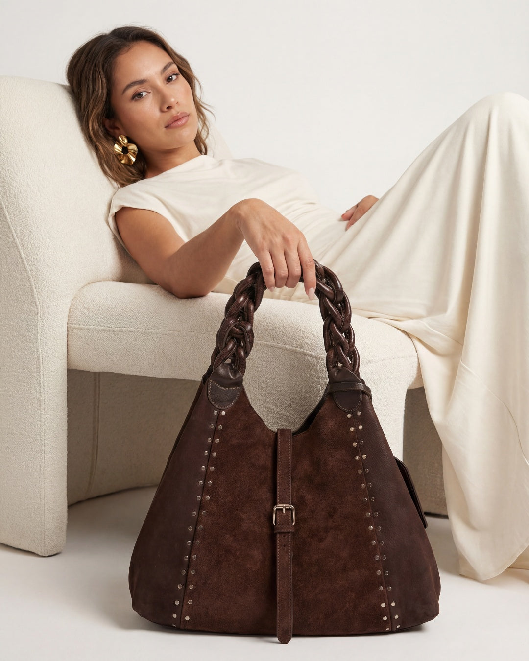The Slouchy Hobo in Brown